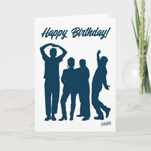 Seinfeld  Group Silhouette Birthday Card