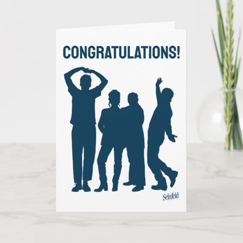Seinfeld  Group Silhouette Congratulations Card