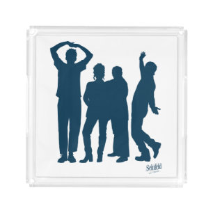Seinfeld   Group Silhouette Graphic Acrylic Tray