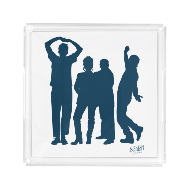 Seinfeld | Group Silhouette Graphic Acrylic Tray (Front)