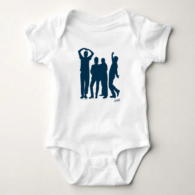 Seinfeld Group Silhouette Graphic Baby Bodysuit Zazzle