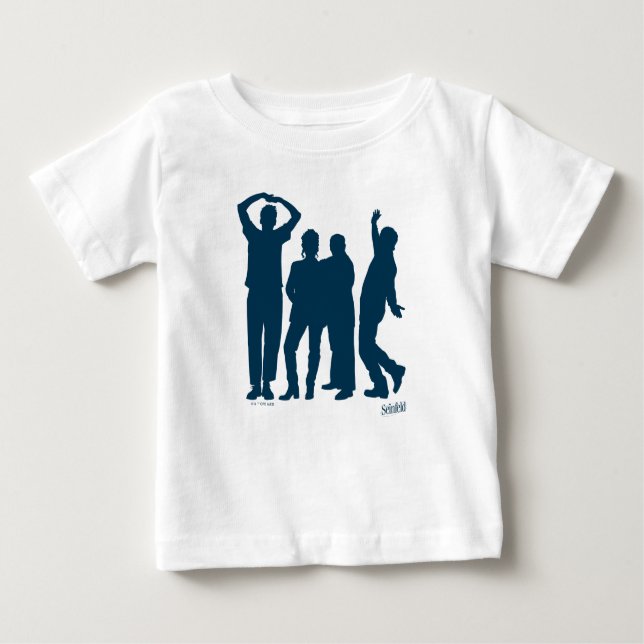 Seinfeld | Group Silhouette Graphic Baby T-Shirt (Front)