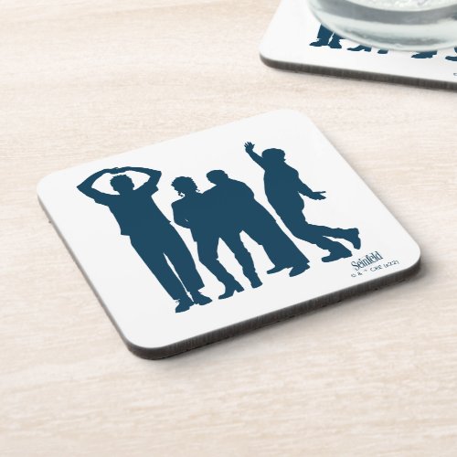 Seinfeld  Group Silhouette Graphic Beverage Coaster
