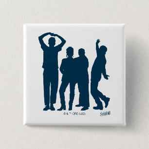 Seinfeld   Group Silhouette Graphic Button
