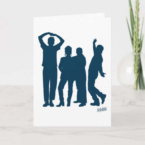 Seinfeld  Group Silhouette Graphic Card