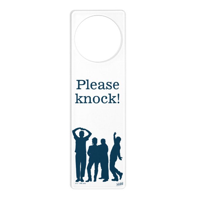 Seinfeld | Group Silhouette Graphic Door Hanger (Front)