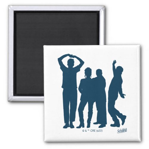 Seinfeld  Group Silhouette Graphic Magnet