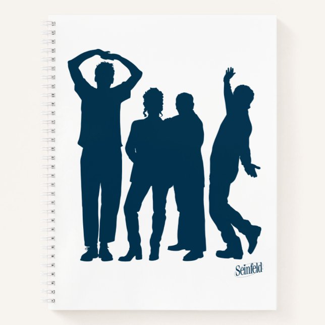 Seinfeld | Group Silhouette Graphic Notebook (Front)