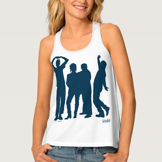 Seinfeld | Group Silhouette Graphic Tank Top (Front)