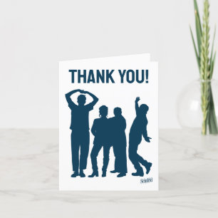 Seinfeld   Group Silhouette Letterpress Thank You Card