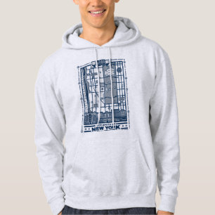 Seinfeld Hot Spots of New York Map Hoodie