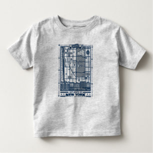 Seinfeld Hot Spots of New York Map Toddler T-shirt