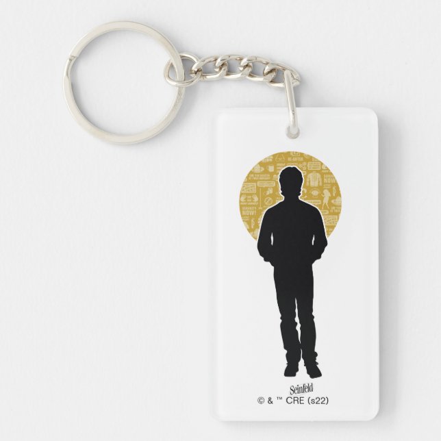 Seinfeld | Jerry Seinfeld Silhouette Keychain (Front)
