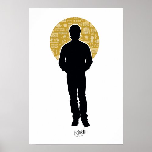 Seinfeld  Jerry Seinfeld Silhouette Poster