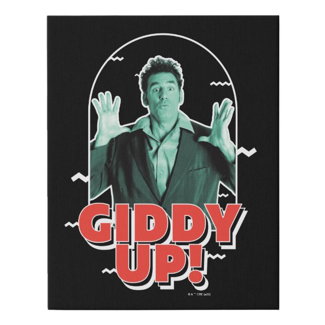 Seinfeld | Kramer - Giddy Up! Faux Canvas Print (Front)