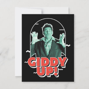 Seinfeld   Kramer - Giddy Up! Note Card