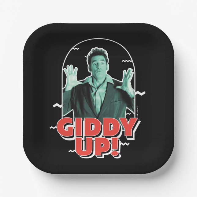 Seinfeld | Kramer - Giddy Up! Paper Plates (Front)