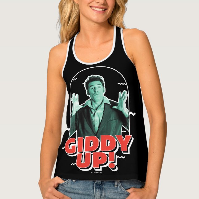 Seinfeld | Kramer - Giddy Up! Tank Top (Front)
