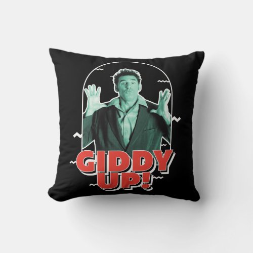 Seinfeld  Kramer _ Giddy Up Throw Pillow