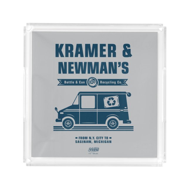 Seinfeld | Kramer & Newman's Recycling Co. Acrylic Tray (Front)