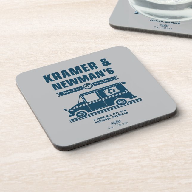 Seinfeld | Kramer & Newman's Recycling Co. Beverage Coaster (Left Side)