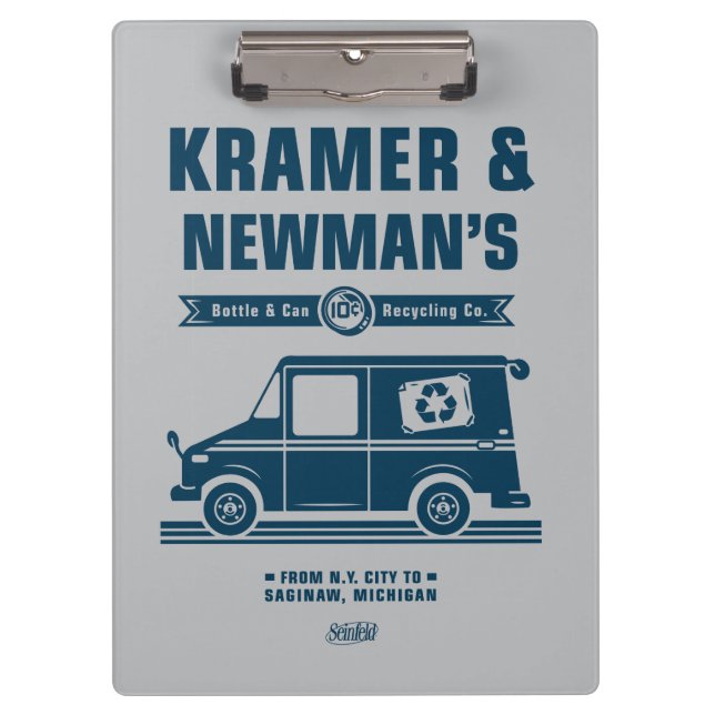 Seinfeld | Kramer & Newman's Recycling Co. Clipboard (Front)