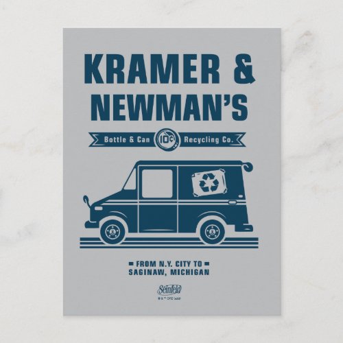 Seinfeld  Kramer  Newmans Recycling Co Postcard