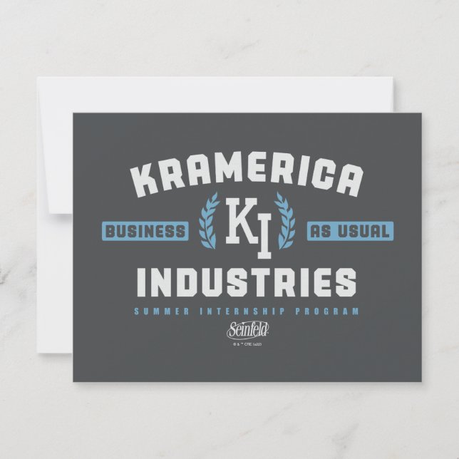 Seinfeld | Kramerica Industries Note Card (Front)