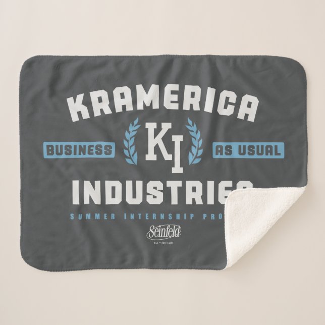 Seinfeld | Kramerica Industries Sherpa Blanket (Front (Horizontal))