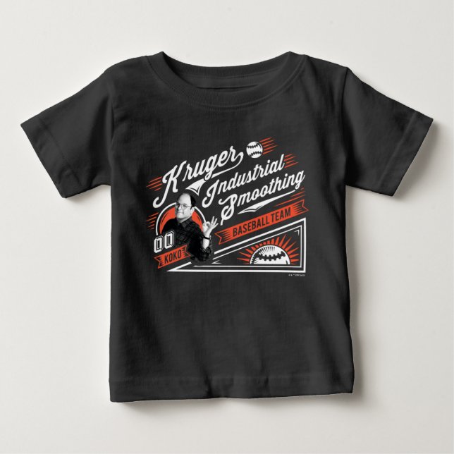 Seinfeld | Kruger Industrial Baseball Team Baby T-Shirt (Front)