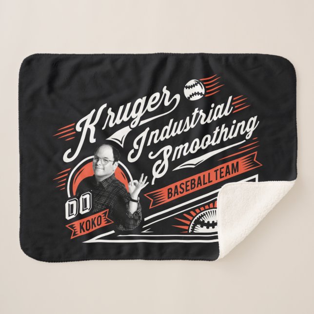 Seinfeld | Kruger Industrial Baseball Team Sherpa Blanket (Front (Horizontal))