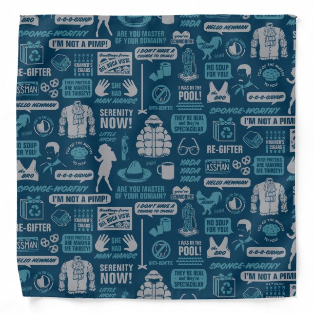 Seinfeld | Meme Pattern Bandana (Front)