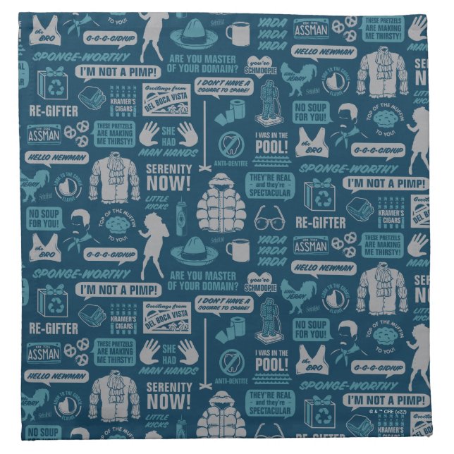 Seinfeld | Meme Pattern Cloth Napkin (Front)