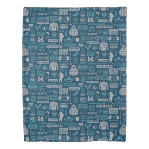 Seinfeld   Meme Pattern Duvet Cover