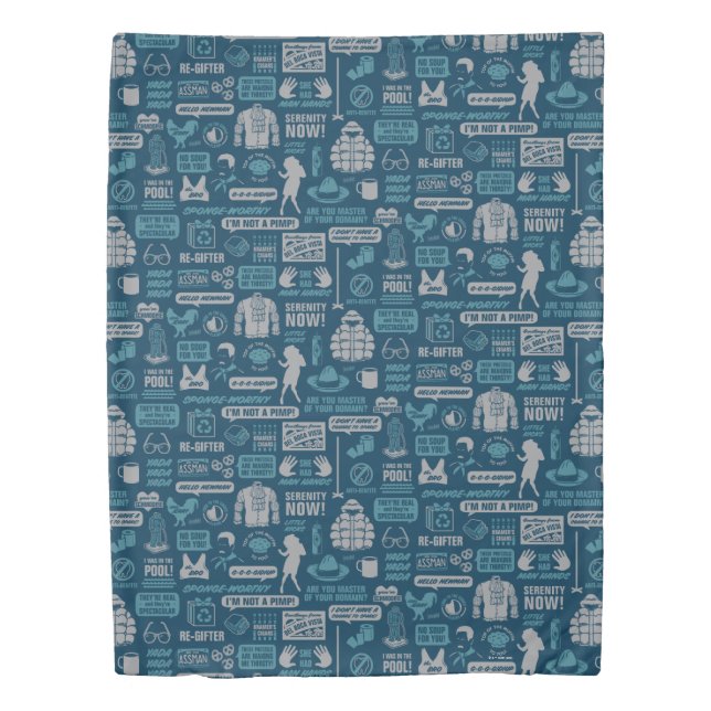 Seinfeld | Meme Pattern Duvet Cover (Front)