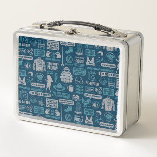 Seinfeld   Meme Pattern Metal Lunch Box