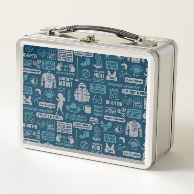 Seinfeld | Meme Pattern Metal Lunch Box (Front)