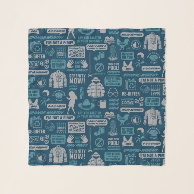 Seinfeld | Meme Pattern Scarf (Front)