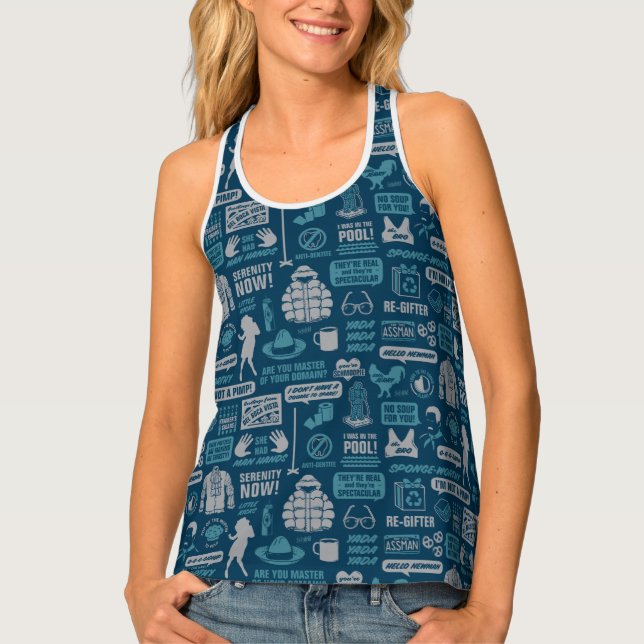 Seinfeld | Meme Pattern Tank Top (Front)