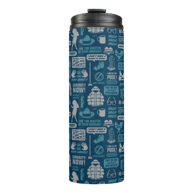Seinfeld | Meme Pattern Thermal Tumbler (Front)