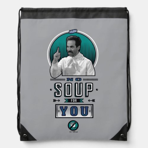 Seinfeld  No Soup For You Graphic Drawstring Bag