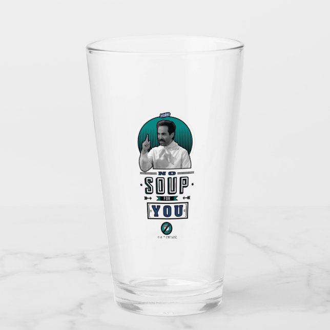 Seinfeld | No Soup For You Graphic Glass (Front)