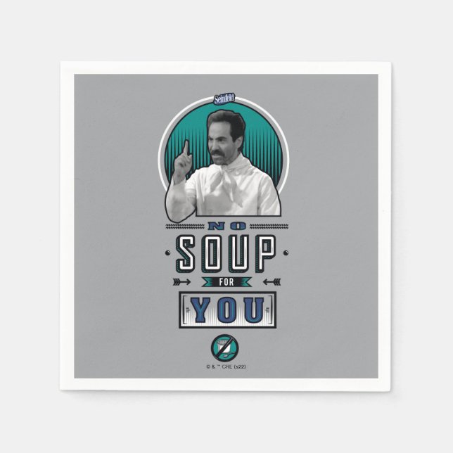 Seinfeld | No Soup For You Graphic Napkins (Front)
