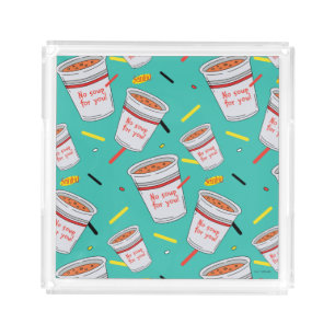 Seinfeld   No Soup For You Pattern Acrylic Tray