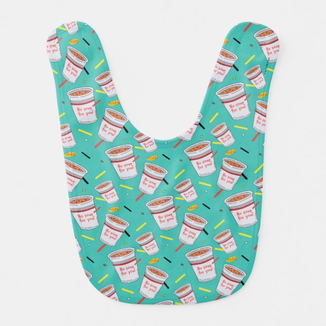 Seinfeld | No Soup For You Pattern Baby Bib (Front)