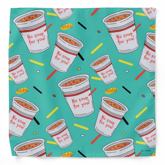 Seinfeld | No Soup For You Pattern Bandana (Front)