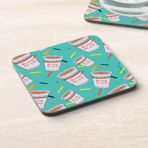 Seinfeld  No Soup For You Pattern Beverage Coaster