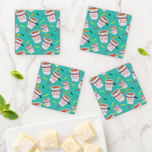 Seinfeld   No Soup For You Pattern Coaster Set