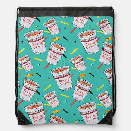 Seinfeld  No Soup For You Pattern Drawstring Bag