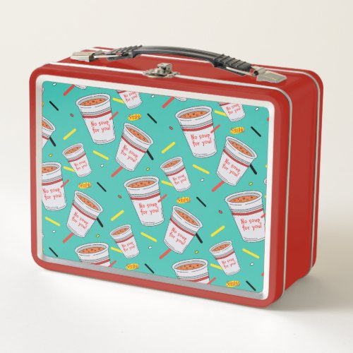 Seinfeld  No Soup For You Pattern Metal Lunch Box